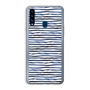 Verrassende lijnen: Samsung Galaxy A20s Transparant Hoesje