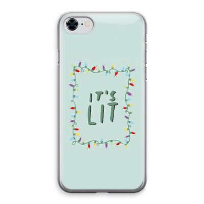 It's Lit: iPhone 8 Transparant Hoesje
