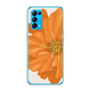 Orange Ellila flower: Oppo Find X3 Lite Transparant Hoesje