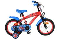 Spiderman Spider-man kinderfiets - jongens - 14 inch - blauw/rood - twee handremmen