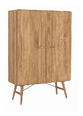Tower Living Opbergkast 'Aura' Acaciahout, 150 x 100cm, kleur Naturel