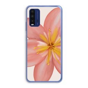 Pink Ellila Flower: Xiaomi Redmi 9T Transparant Hoesje