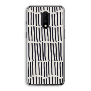 Moroccan stripes: OnePlus 7 Transparant Hoesje