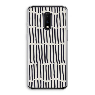 Moroccan stripes: OnePlus 7 Transparant Hoesje