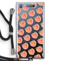 Just peachy: Sony Xperia XZ1 Transparant Hoesje met koord