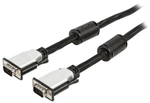 Valueline CABLE-1770-1.8 VGA kabel 1,8 m VGA (D-Sub) Zwart, Zilver