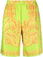 Versace short Barocco 660 en soie - Vert - thumbnail