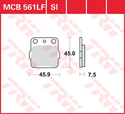 TRW Remblokken, en remschoenen voor de moto, MCB561 Allround organisch