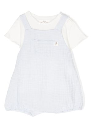 TEDDY & MINOU ensemble à patch logo - Blanc