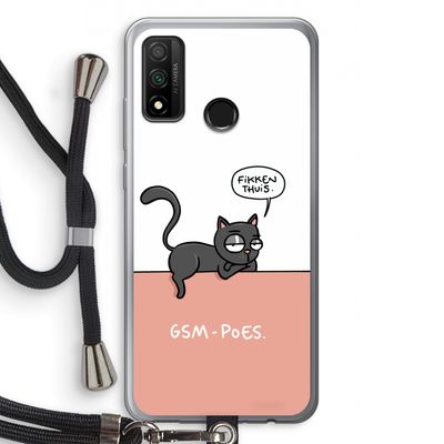 GSM poes: Huawei P Smart (2020) Transparant Hoesje met koord