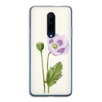 Purple poppy: OnePlus 7 Pro Transparant Hoesje