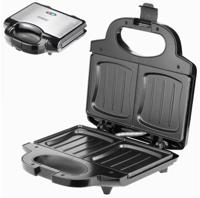 Tosti-ijzer XL Zwart/Zilver 750W