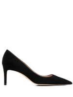 Stuart Weitzman escarpins en daim à bout pointu 75 mm - Noir