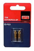 Bahco x2 bit pz3 25mm 1/4" dr tin | 62TIN/PZ3-2P - 62TIN/PZ3-2P