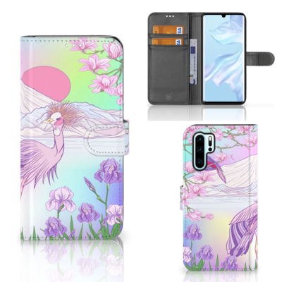 Huawei P30 Pro | Telefoonhoesje | Met pasjeshouder | Bird