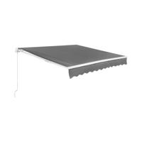 Luifel - voor balkon/terras - handmatig - 300 x 250 cm - UV-bestendig - antracietgrijs Luifel - voor balkon/terras - handmatig - 300 x 250 cm - UV-bestendig - antracietgrijs