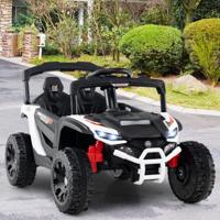 Kinderen 12V Elektroauto met Afstandsbediening Elektrische UTV-truck Kinderauto Kindervoertuig Wit