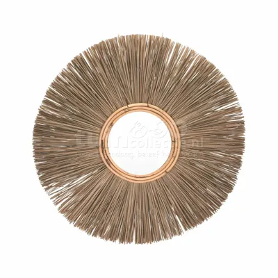 Spiegel Rond Riet Ø65cm
