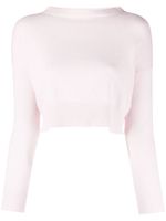 Teddy Cashmere Genova cropped cashmere jumper - Rose