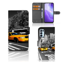 OPPO Find X3 Lite Flip Cover New York Taxi - thumbnail