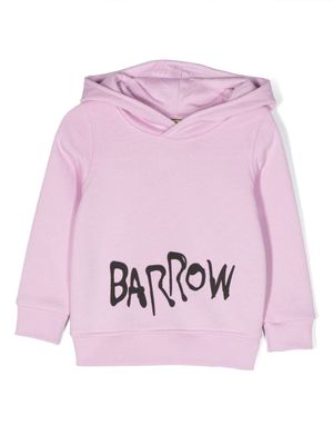 Barrow kids hoodie en coton à logo imprimé - Violet