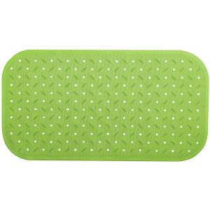 Douche/bad anti-slip mat badkamer - rubber - limegroen - 36 x 76 cm - rechthoek