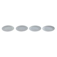 Bordenset Home ESPRIT Blauw Keramiek Mandala Arabisch 19,5 x 19,5 x 2 cm