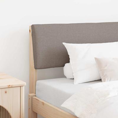 Gestoffeerd hoofdbord Taupe 90 cm Massief grenenhout Gestoffeerd hoofdbord Taupe 90 cm Massief grenenhout