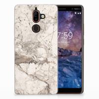 Nokia 7 Plus | TPU | Siliconen hoesje | Marmer Beige