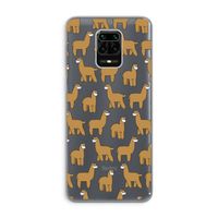 Alpacas: Xiaomi Redmi Note 9 Pro Transparant Hoesje