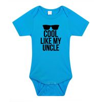 Cool like my uncle cadeau baby oom rompertje blauw jongens - thumbnail