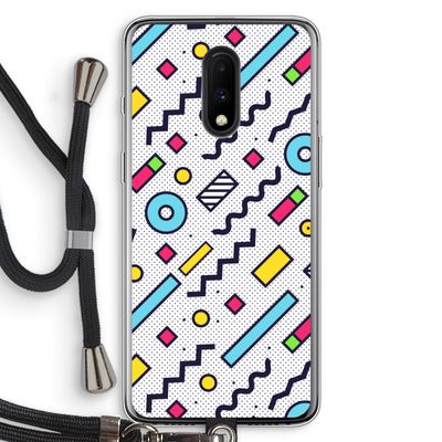 8-bit N°8: OnePlus 7 Transparant Hoesje met koord