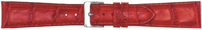Horlogeband Poletto 454.07.18 Leder Rood 18mm