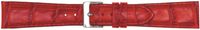 Horlogeband Poletto 454.07.22 Leder Rood 22mm