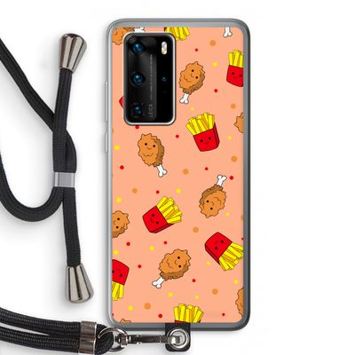Chicken 'n Fries: Huawei P40 Pro Transparant Hoesje met koord