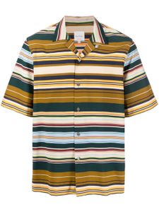 Paul Smith chemise rayée à manches courtes - Marron