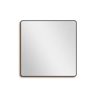 Saniclass Retro Line 2.0 Square Spiegel - 120x120cm - vierkant - afgerond - frame - mat zwart SW5-120