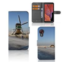 Samsung Galaxy Xcover 5 | Flip Cover | Schaatsers | Portemonnee hoesje
