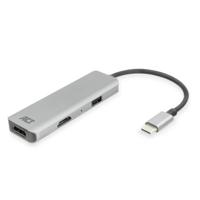 Adapter act usb-c 4k multiport 2 hdmi monitoren