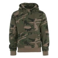 Camouflage hoodie/hooded sweater voor heren - thumbnail