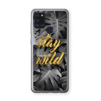 Stay wild: Samsung Galaxy A21s Transparant Hoesje