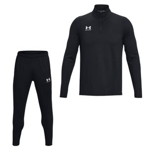 Under Armour Challenger Trainingspak 1/4-Zip Zwart Wit