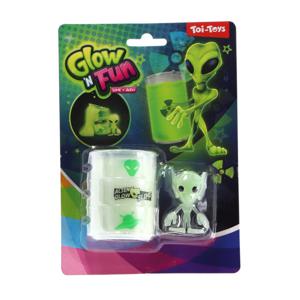 Glow N Fun Olievat met Glow In The Dark Slijm + Alien