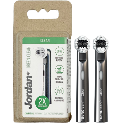 Jordan Green Clean Opzetborstels Black - 2 stuks