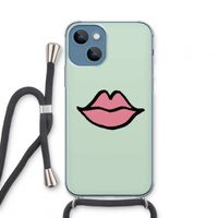 Kusje: iPhone 13 mini Transparant Hoesje met koord
