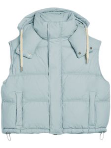 AMI Paris gilet matelassé à capuche - Bleu