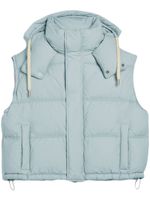 AMI Paris gilet matelassé à capuche - Bleu