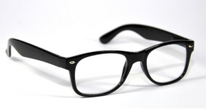 Melleson Optics Leesbril Wayfarer Glans Zwart +2.00