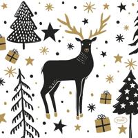 Servet l24 b24 cm magic winter 20st Duni - Duni