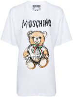 Moschino Teddy Bear-print cotton T-shirt - Blanc - thumbnail